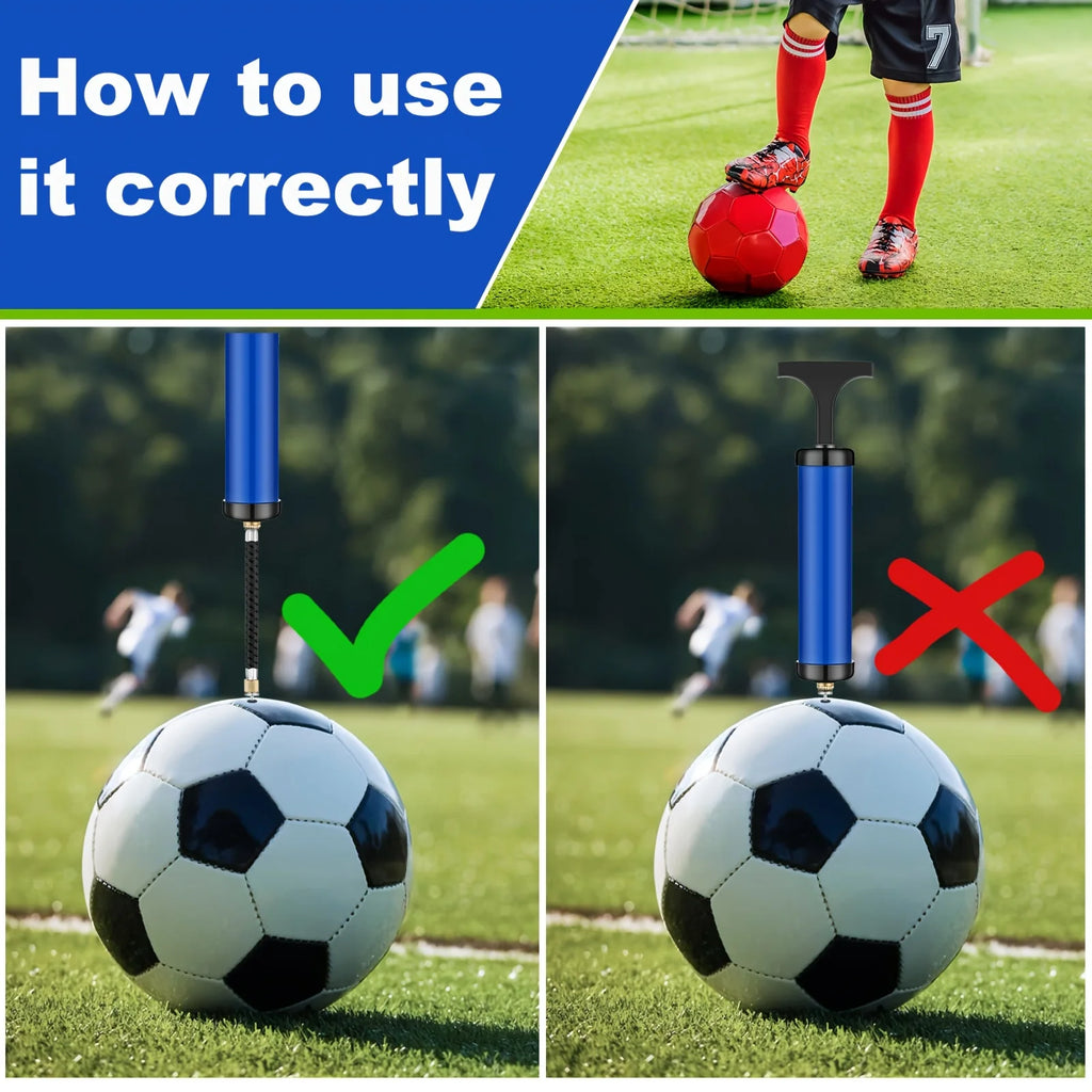 Portable Soccer Ball Pump — Works on All Sports Balls